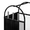 Gardenised Indoor and Outdoor Patio Iron Firewood Log Cart with Wheels and Fireplace Tool Set, Black QI004553 - alternate 9